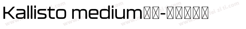 Kallisto medium字体字体转换